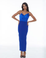 Μίντι φόρεμα strapless