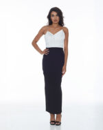Μίντι φόρεμα strapless