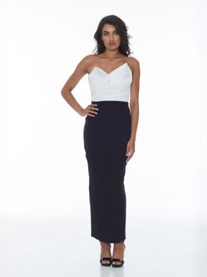 Μίντι φόρεμα strapless