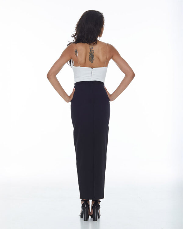 Μίντι φόρεμα strapless