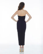 Μάξι ίσιο strapless φόρεμα