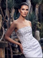 Κοντό strapless φόρεμα