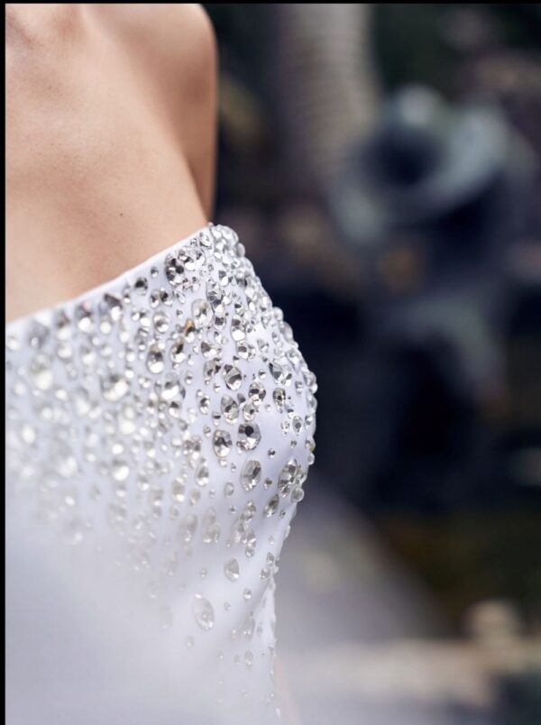 Κοντό strapless φόρεμα