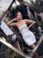 Κοντό strapless φόρεμα