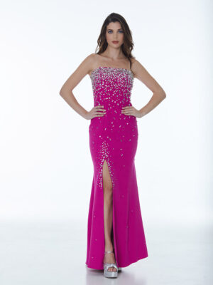 Μάξι φόρεμα σε ίσια γραμμή