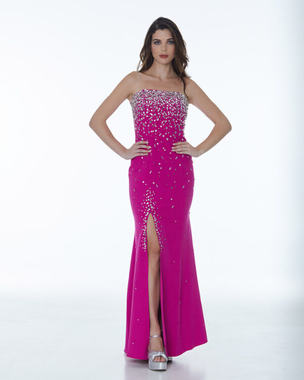 Μάξι φόρεμα σε ίσια γραμμή