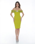 Κοντό ίσιο φόρεμα strapless