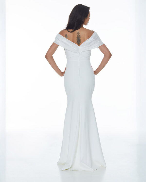 Μάξι strapless φόρεμα