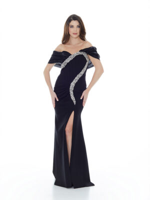 Μάξι strapless φόρεμα