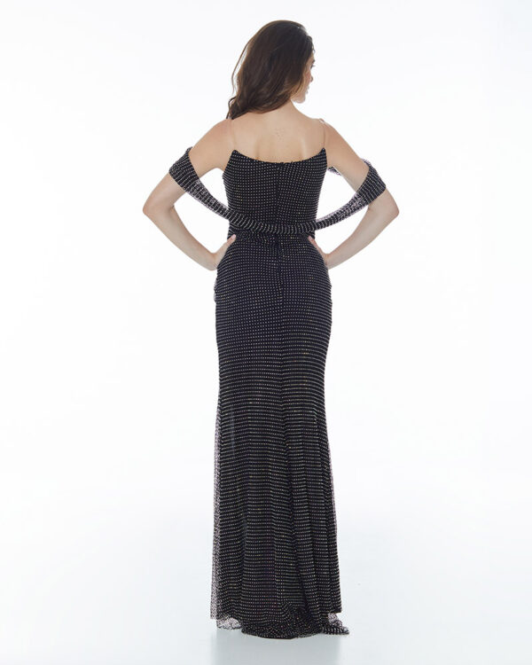 Μάξι φόρεμα απο δίχτυ παγιέτα