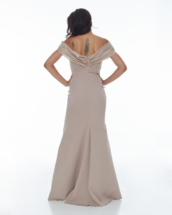 Μάξι strapless φόρεμα