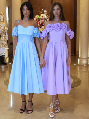 Μίνι φόρεμα με φούστα ομπρέλα