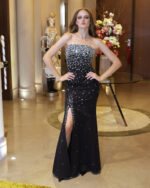 Μάξι φόρεμα σε ίσια γραμμή