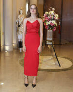 Μίντι φόρεμα strapless